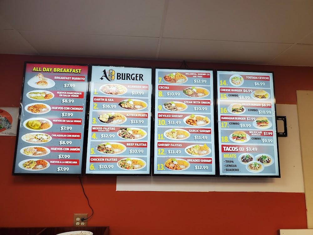 A & B Hamburgers Menu image 1